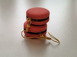 Örhängen Macarons i polymerlera