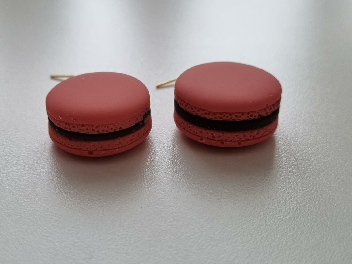 Örhängen Macarons i polymerlera