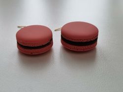 Örhängen Macarons i polymerlera