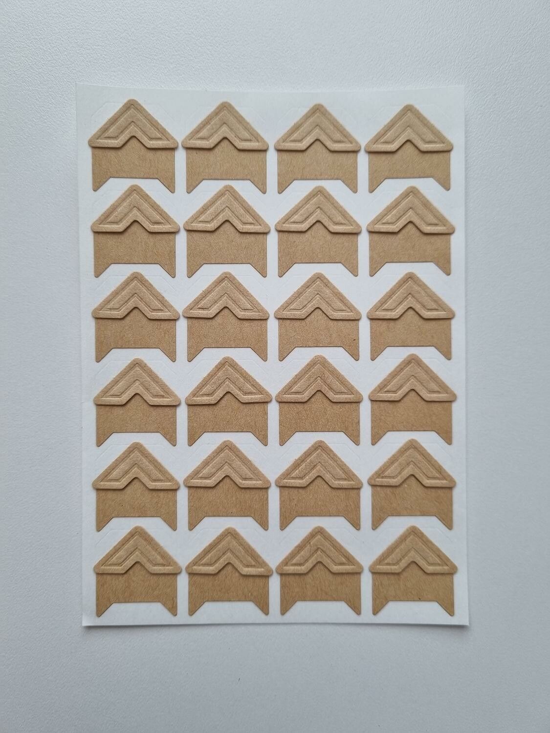24 st Stickers ramar, mini ramar, miniatyrramar för scrapbooking