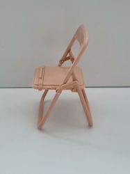 Mobilhållare i form av en stol / miniatyrstol (Rosa/gammelrosa)