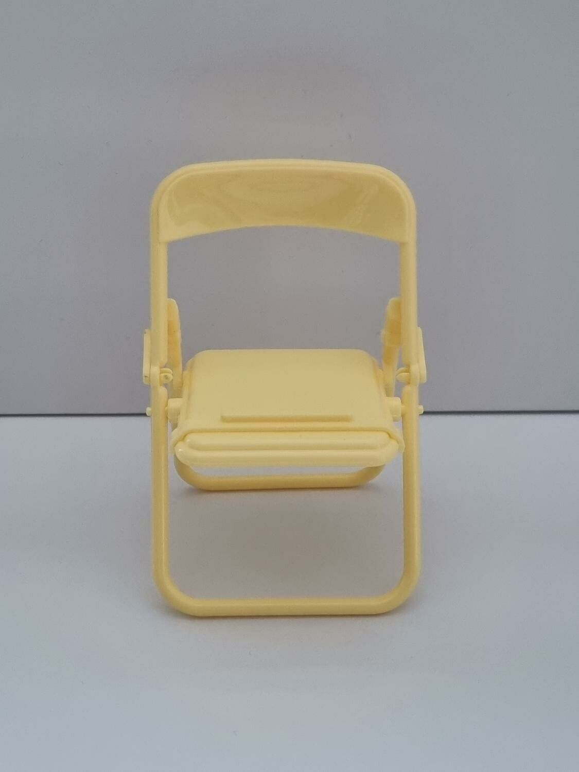 Mobilhållare i form av en stol / miniatyrstol (gul)