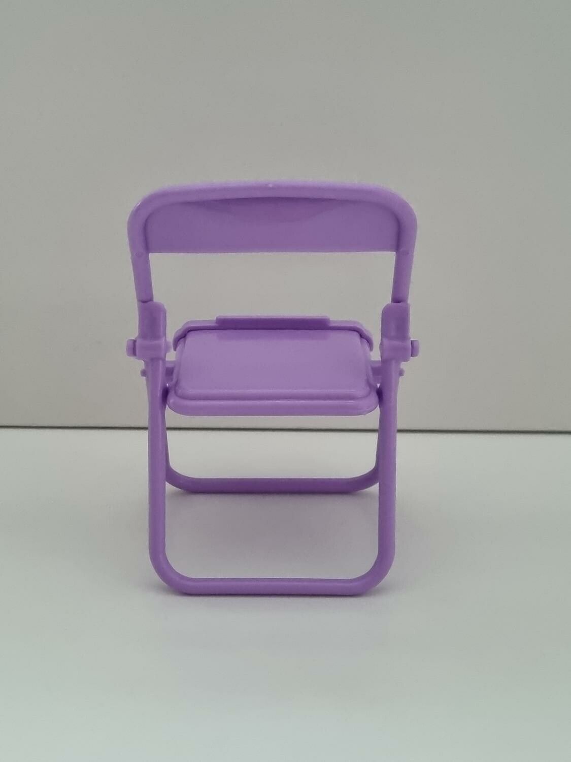 Mobilhållare i form av en stol / miniatyrstol (lila)