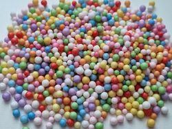 500 st små frigolitbollar, skumbollar, utfyllnadsbollar (2-4 mm stora)