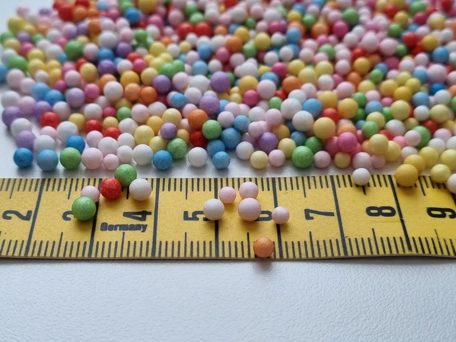 500 st små frigolitbollar, skumbollar, utfyllnadsbollar (2-4 mm stora)
