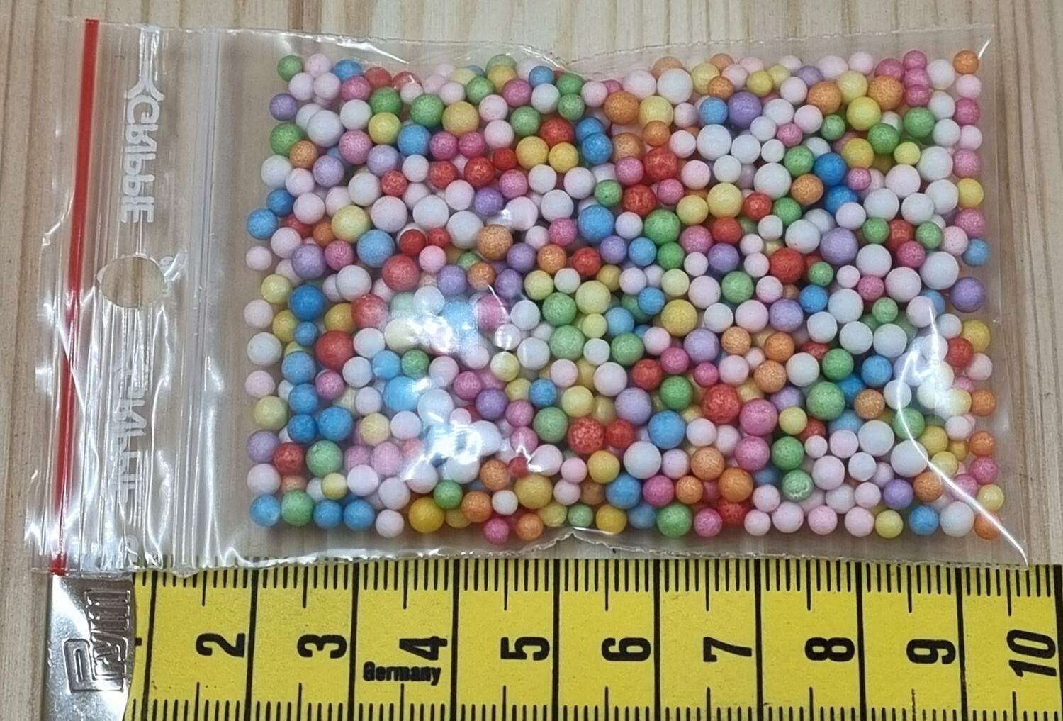500 st små frigolitbollar, skumbollar, utfyllnadsbollar (2-4 mm stora)