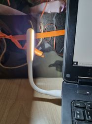 USB-lampa / boklampa / LED USB lampa (vit)