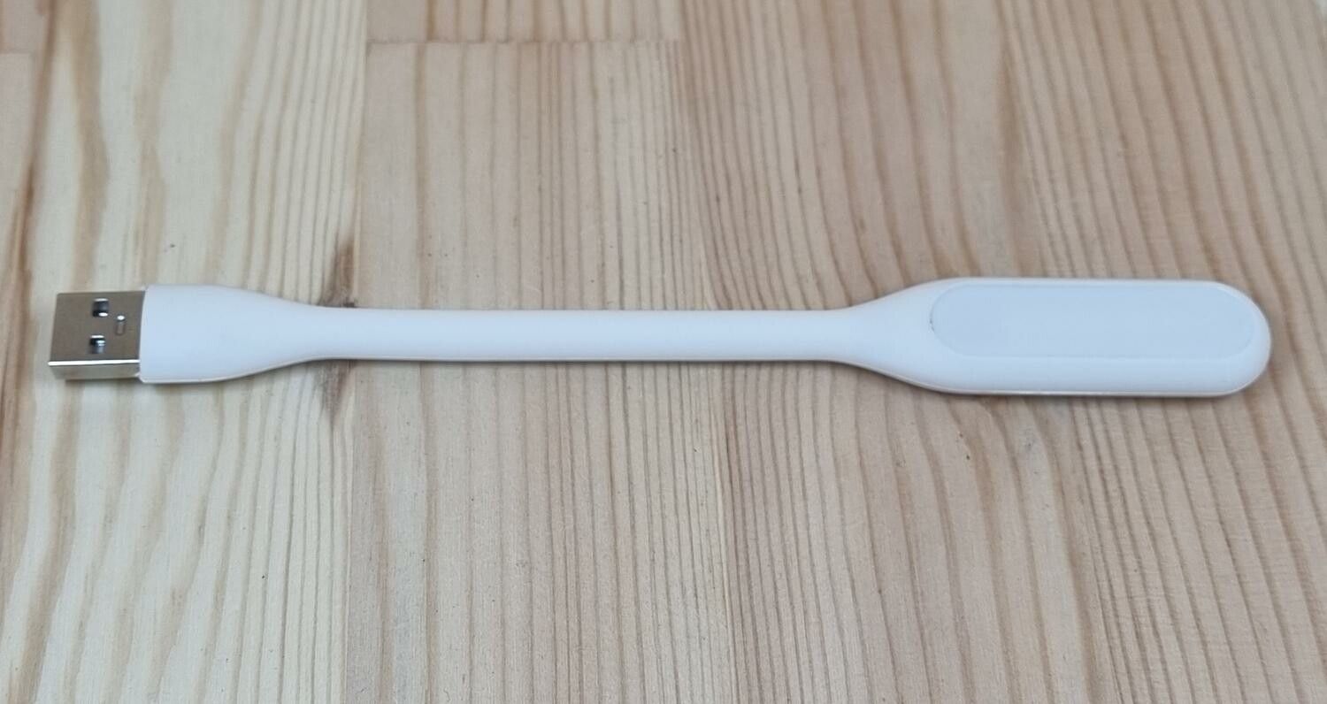 USB-lampa / boklampa / LED USB lampa (vit)