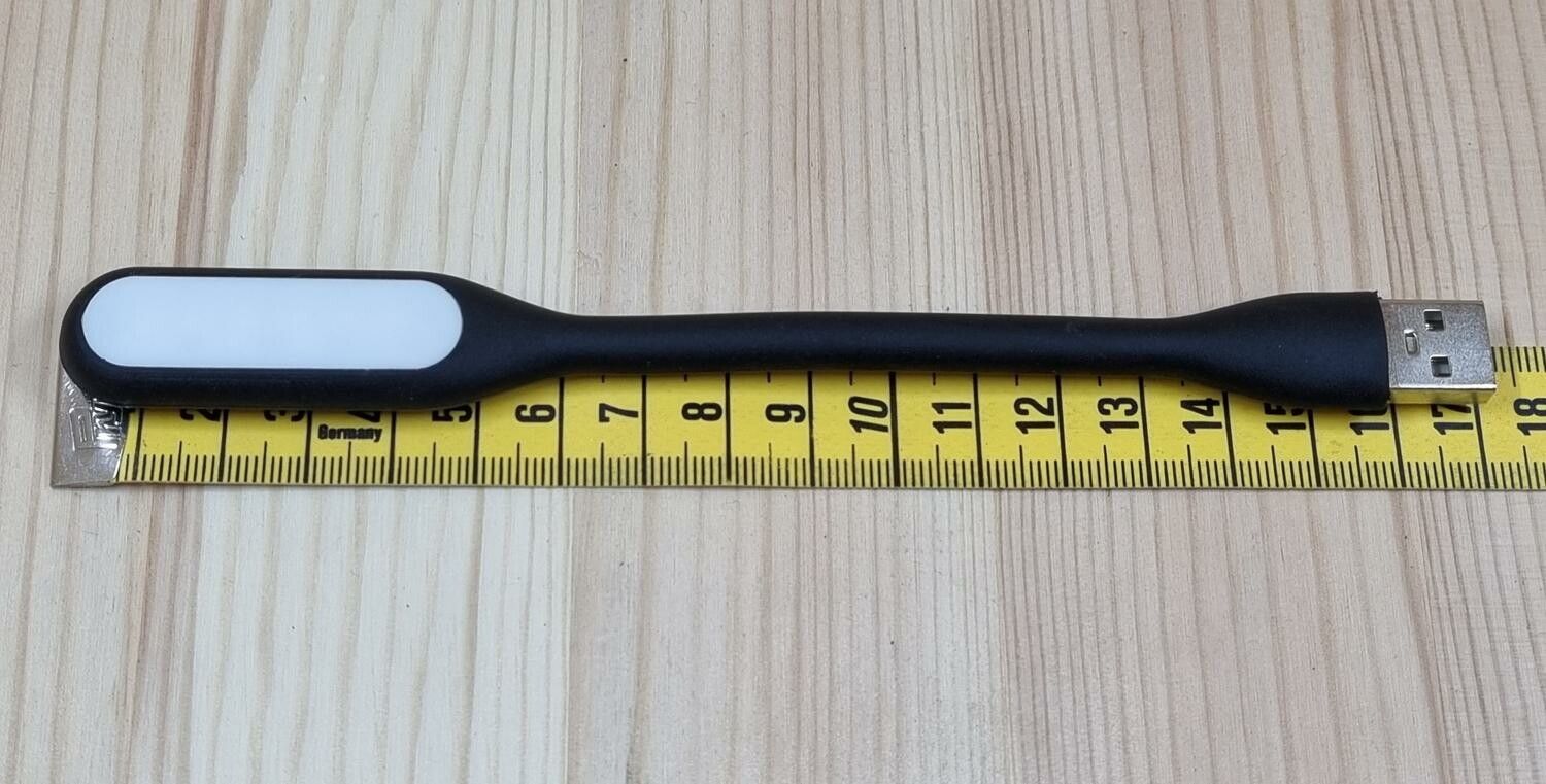 USB-lampa / boklampa / LED USB lampa (svart)