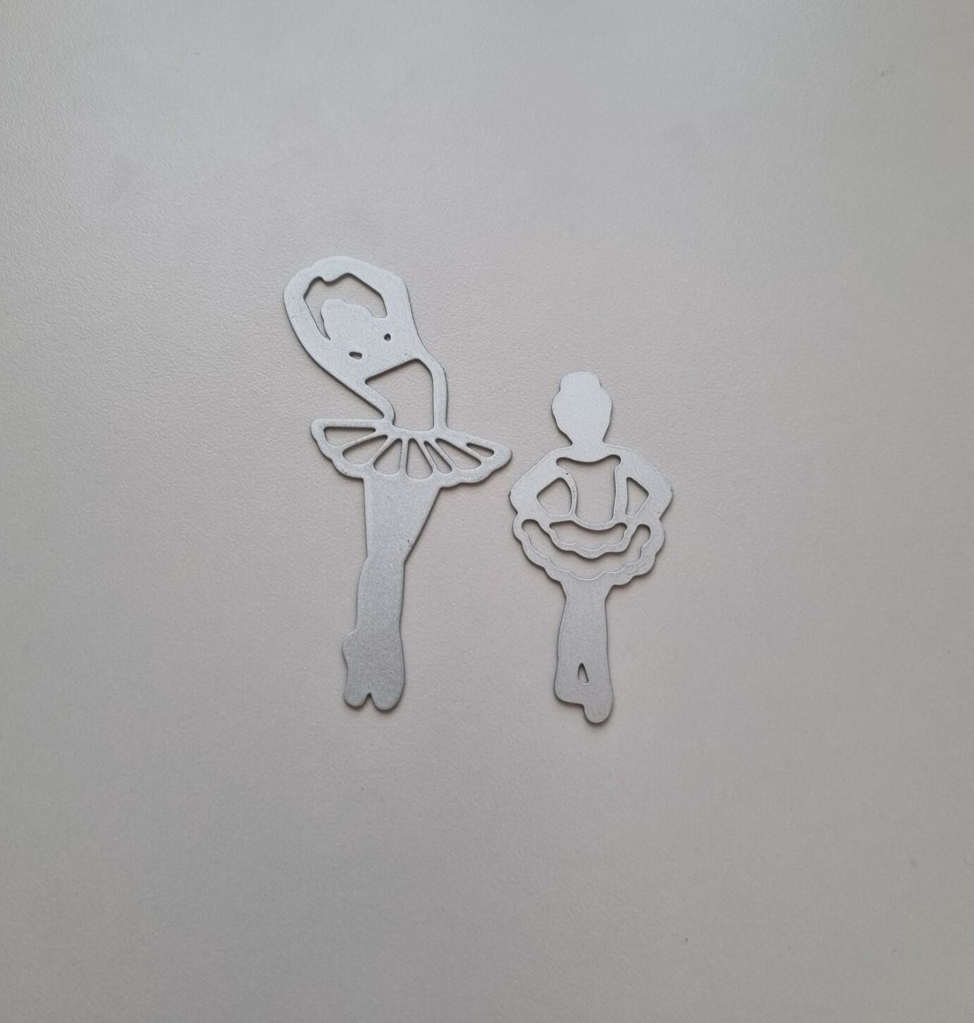 Scrapbooking, dies, cutting dies (balettdansare, 2 st)