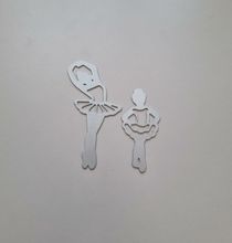 Scrapbooking, dies, cutting dies (balettdansare, 2 st)