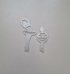 Scrapbooking, dies, cutting dies (balettdansare, 2 st)
