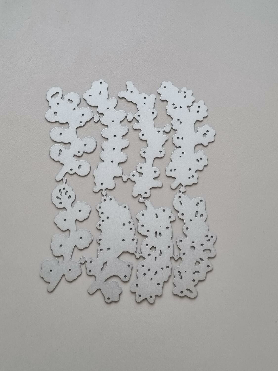 Scrapbooking, dies, cutting dies (löv, 8 st)