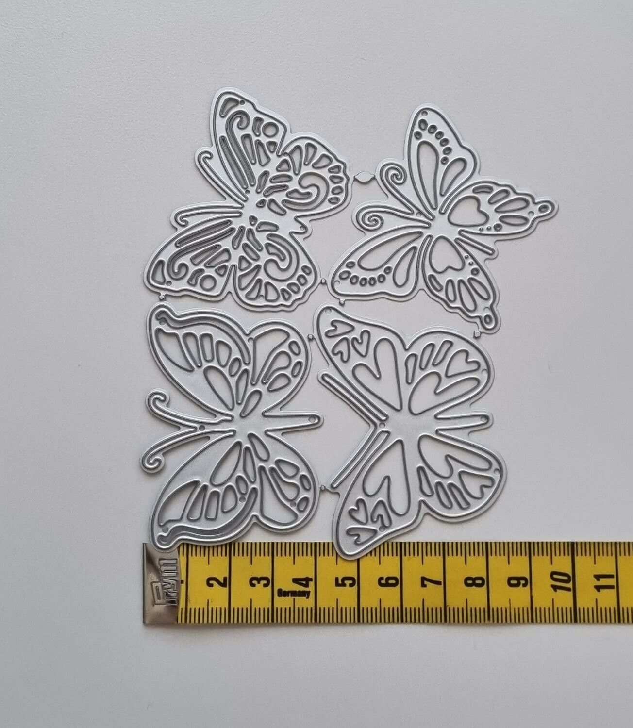 Scrapbooking, dies, cutting dies (fjärilar, 4 st)