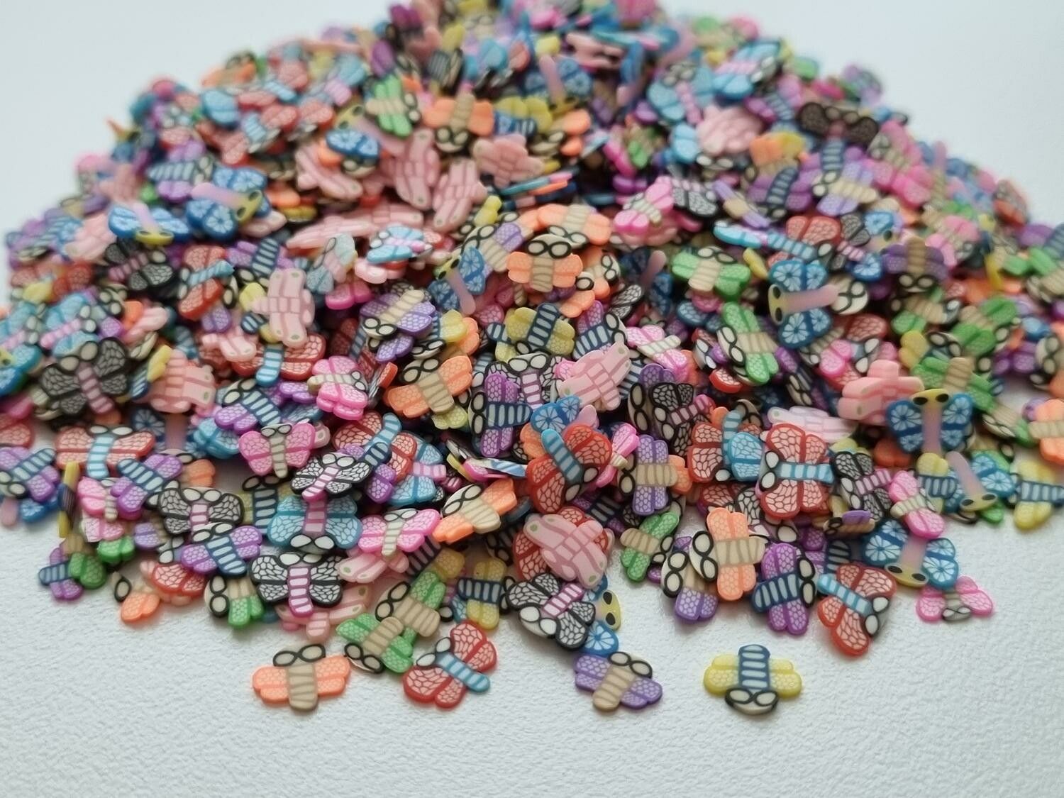 1000 st små trollsländor av mjuk lera, polymerlera för scrapbooking