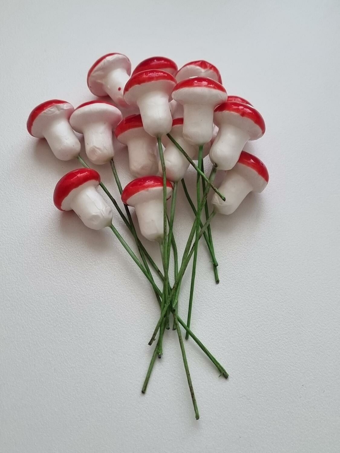 5 st artificiella flugsvampar, miniatyrer flugsvamp