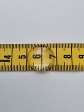 10 st transparenta cabochoner i glas, glasinfattningar (18 mm)