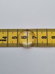 10 st transparenta cabochoner i glas, glasinfattningar (18 mm)