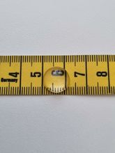 10 st transparenta cabochoner i glas, glasinfattningar (12 mm)