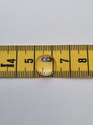 10 st transparenta cabochoner i glas, glasinfattningar (12 mm)