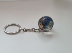 Nyckelring galax planet i rostfritt stål - Merkurius