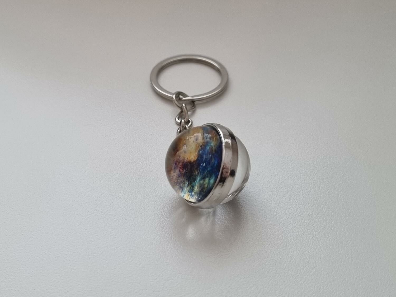 Nyckelring galax planet i rostfritt stål - Merkurius