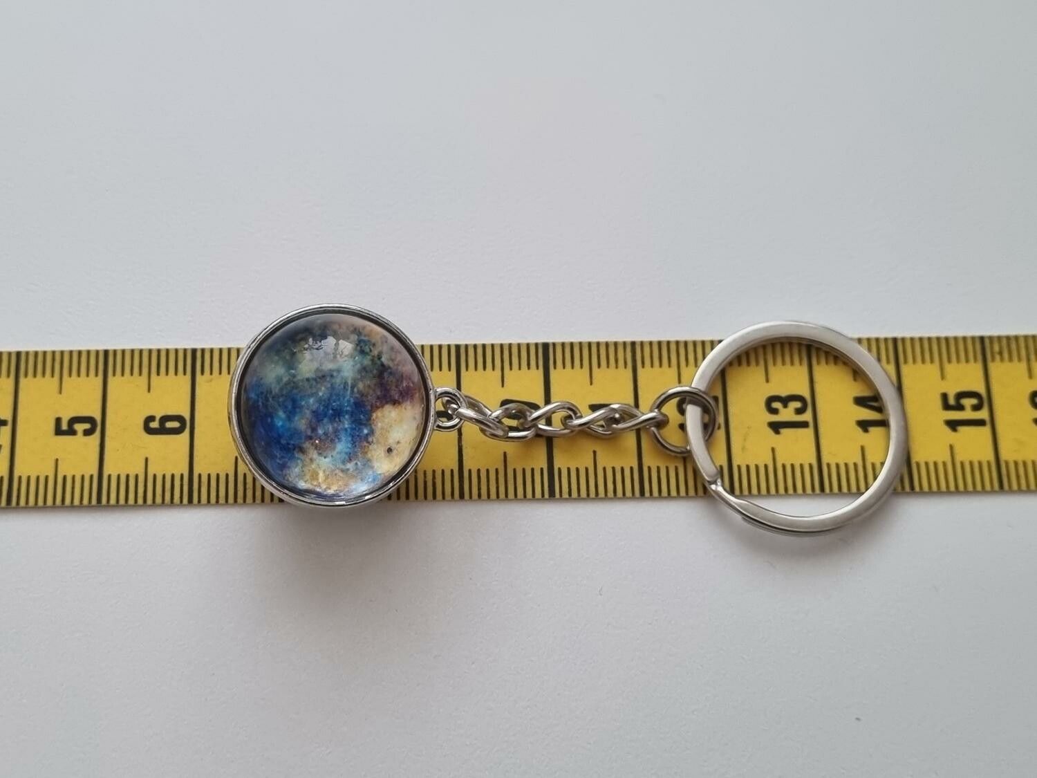 Nyckelring galax planet i rostfritt stål - Merkurius