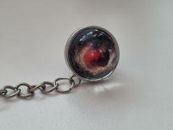 Nyckelring galax planet i rostfritt stål - Mix 2