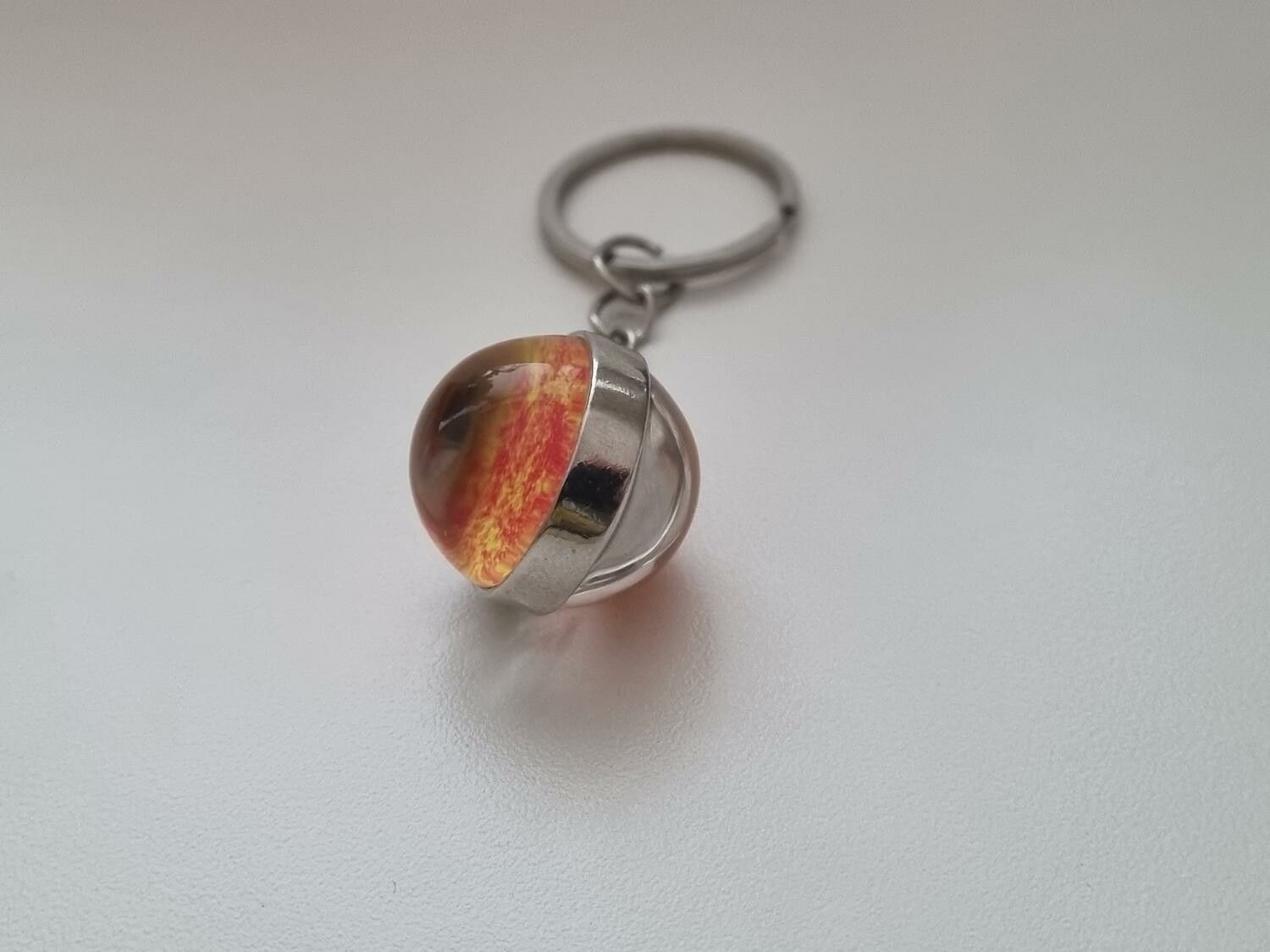 Nyckelring galax planet i rostfritt stål - Solen