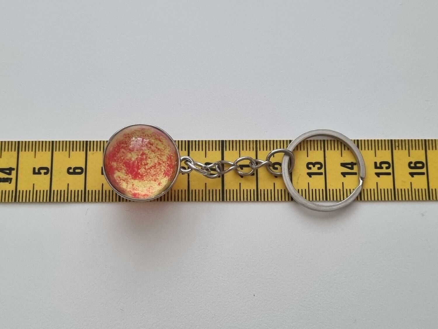 Nyckelring galax planet i rostfritt stål - Solen