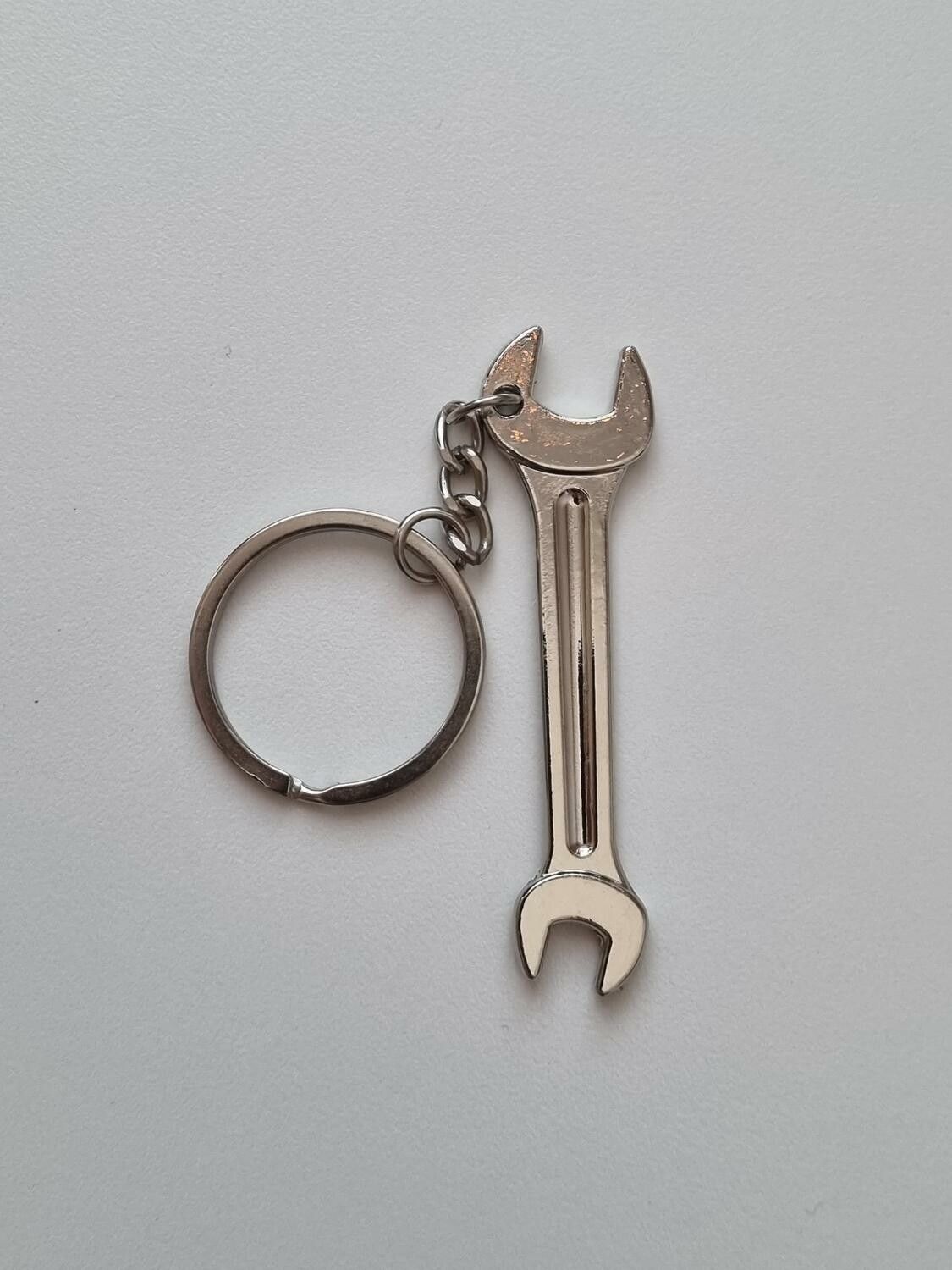 Nyckelring Skruvnyckel miniatyr i rostfritt stål (11 gram)