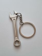 Nyckelring Skiftnyckel miniatyr i rostfritt stål (14 gram)