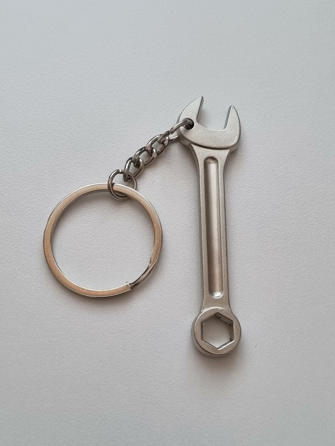 Nyckelring Skiftnyckel miniatyr i rostfritt stål (14 gram)