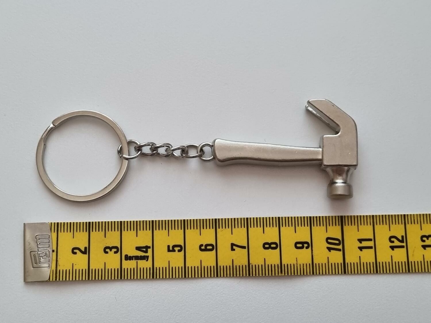 Nyckelring hammare hänge miniatyr i rostfritt stål (20,5 gram)