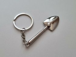 Nyckelring Spade hänge miniatyr i rostfritt stål