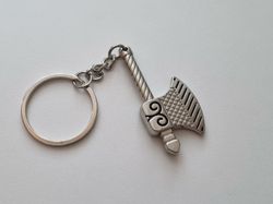 Nyckelring Yxa hänge miniatyr i rostfritt stål