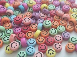 50 st pärlor smiley Smileypärlor (6 mm i diameter)