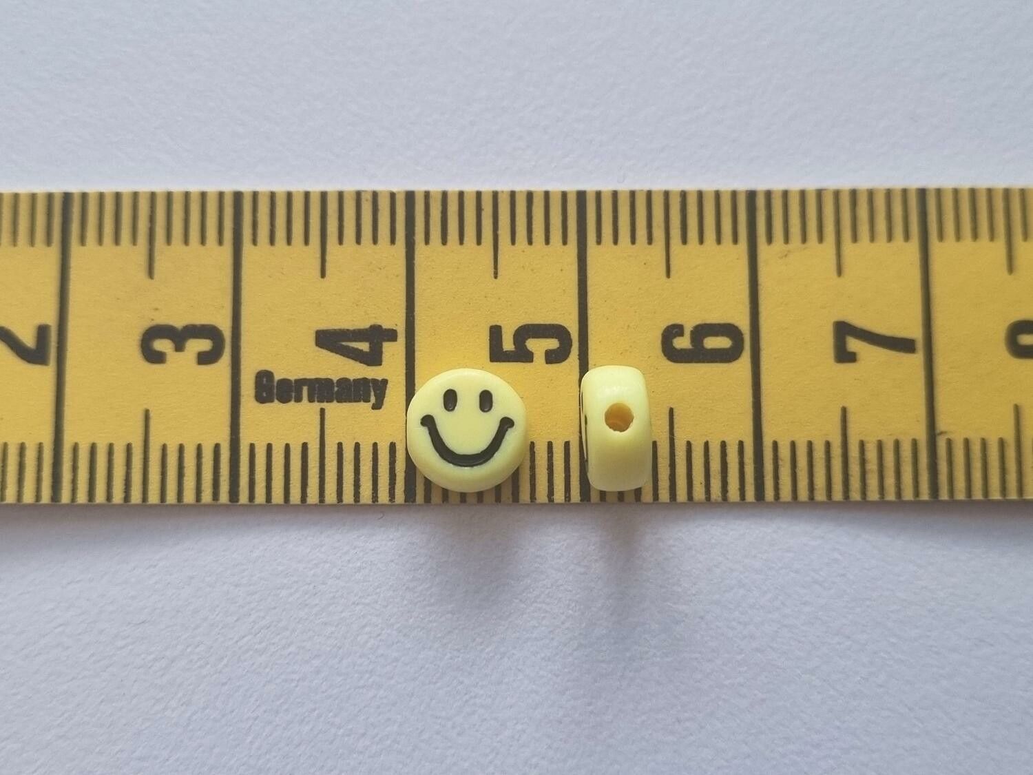 50 st pärlor smiley Smileypärlor (6 mm i diameter)