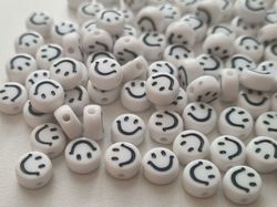 50 st pärlor smiley Smileypärlor (6 mm i diameter)