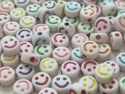 50 st pärlor smiley Smileypärlor (6 mm i diameter)
