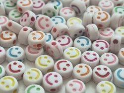 50 st pärlor smiley Smileypärlor (6 mm i diameter)