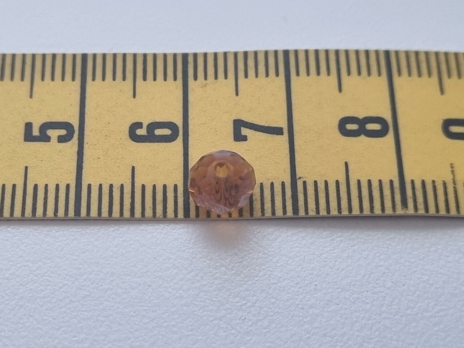50 st pärlor vackra färger och lyser (4x6 mm) - Guldbrun