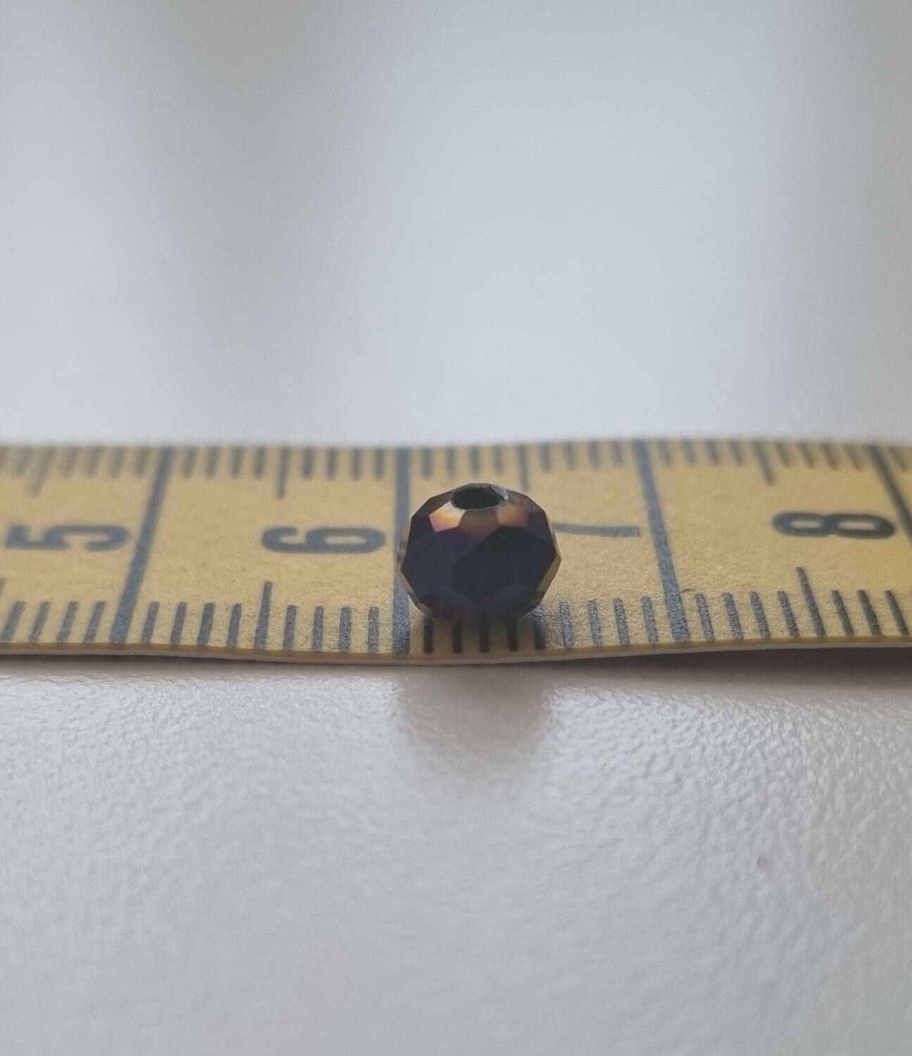 50 st pärlor vackra färger och lyser (4x6 mm) - Lilablå
