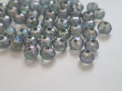 50 st pärlor vackra färger och lyser (4x6 mm) - Klargrön
