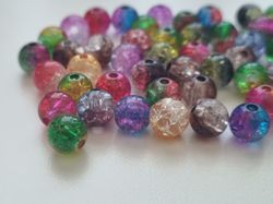 50 st pärlor i varierande vackra färger (8 mm)