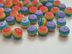 50 st pärlor i varierande vackra färger (8 mm)