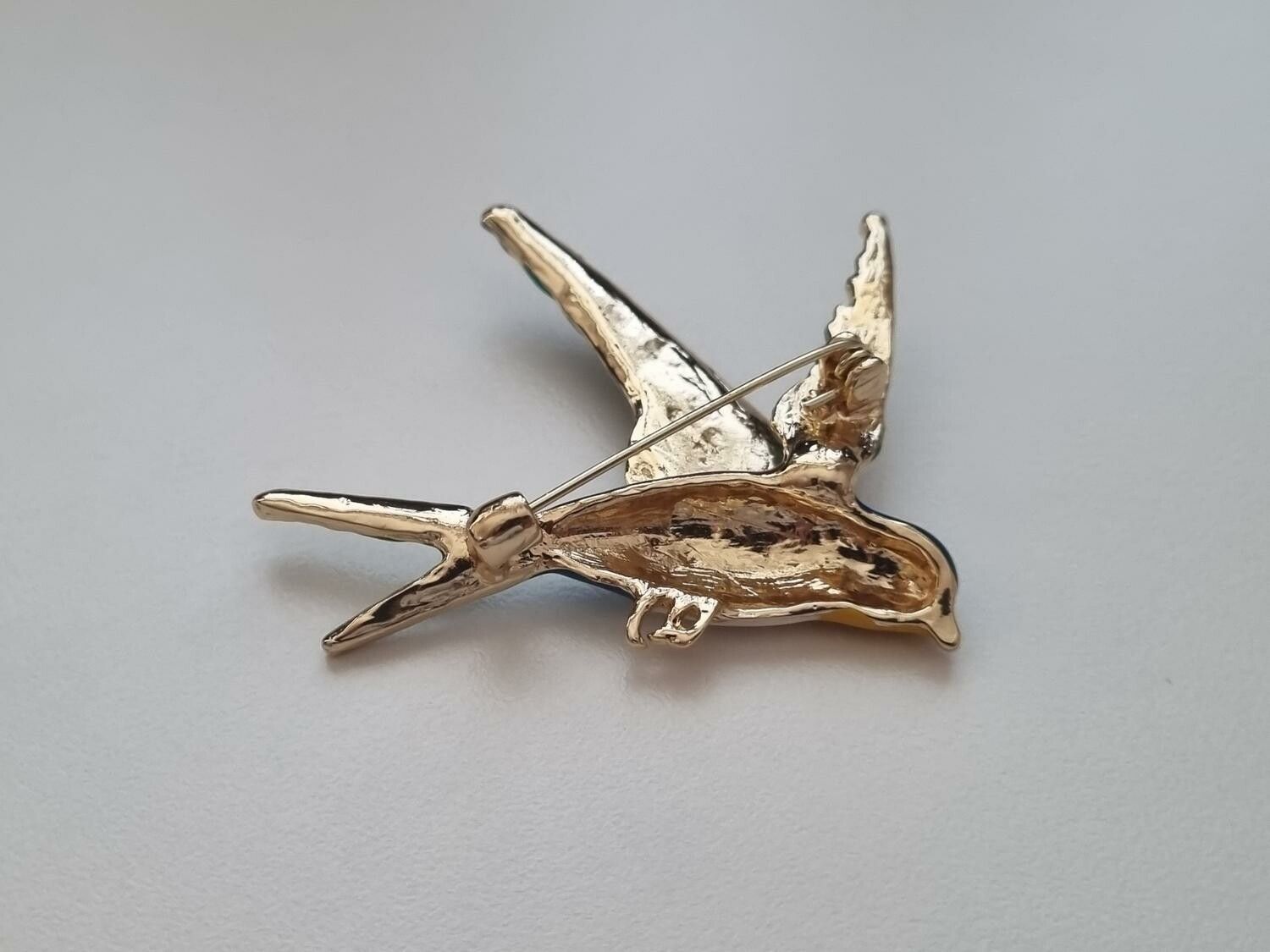 1 st detaljrik brosch hänge - Svala / fågel