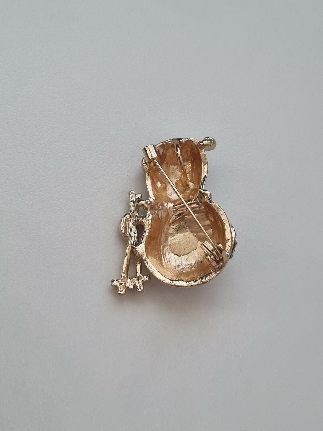 1 st detaljrik brosch hänge - Snögubbe