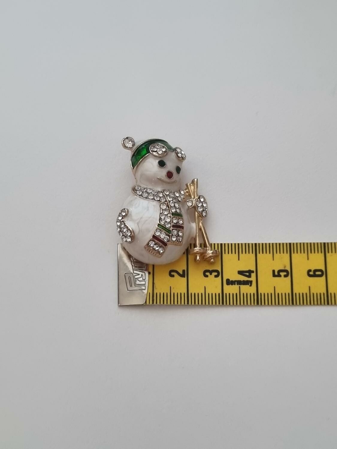 1 st detaljrik brosch hänge - Snögubbe