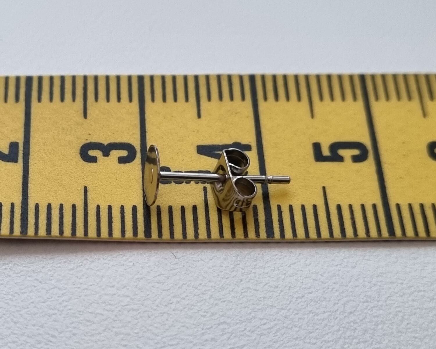 10 st örhängen i rostfritt stål (12 x 5 mm)